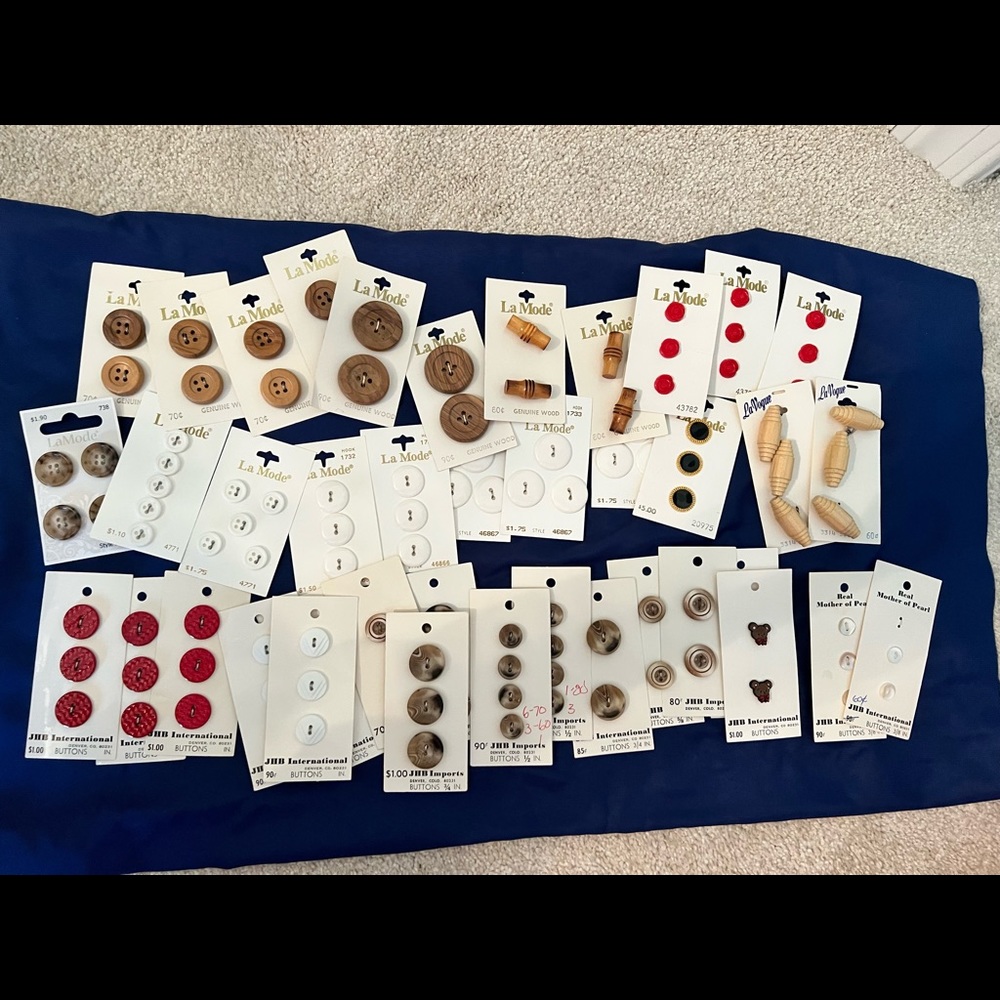 Vintage Button Cards